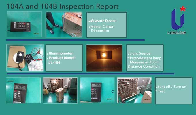 Проверете го извештајот за прекинувач на фотоелементи 104A и 104B