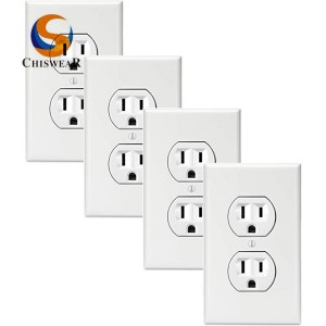 Outlet Wall Duplex Outlet Cover Plate with LED Night Lights Guide Light With Motion Sensor ສໍາລັບຕະຫຼາດອາເມລິກາ