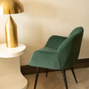 Best Fabric Material Dining Room Chairs, Color Dark Green Velvet Upholstered Dining room Chair Arms, Really Comfortable Reclining Chair