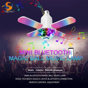 Novel Fan Shape Music Galaxy Night Light with 7 Colorful Blend, Magic Ball, Starry SkyDome Cover Projector Lamp Support Bluetooth Speaker