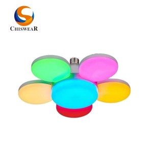 Tilu Daun, Opat Daun, lima Daun 45W 100w Fancy Kembang Petal Led Deformable Foldable Colorful Garage Light Lamp 6500k