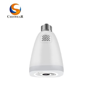 Tuya 360 Degree Wireless Panoramic Home Security WiFi CCTV Fisheye Two Ways Audio E27 Bulb Lamp