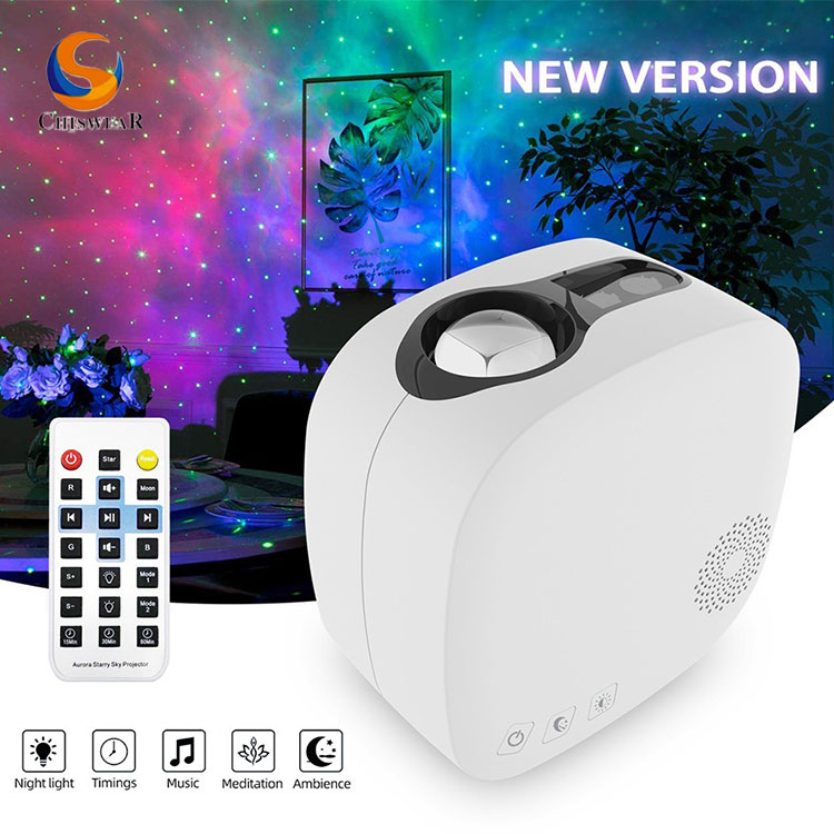 China Galaxy Starry Moon Light Led Laser Night Sky Projector for Bedroom,  Birthday Gift, and Festival Celebrations, its Built-in Bluetooth Speaker,  Auto-Off Timer factory and manufacturers