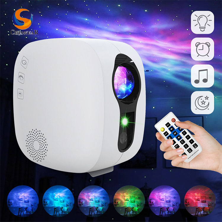 China Galaxy Starry Moon Light Led Laser Night Sky Projector for Bedroom,  Birthday Gift, and Festival Celebrations, its Built-in Bluetooth Speaker,  Auto-Off Timer factory and manufacturers