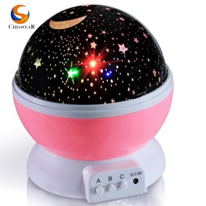 360-Grad-Rotations-Galaxie-Himmel-Stern-Lichtprojektor, individuelles romantisches Sternenlicht-Projektor-Muster für Geburtstags-Kindergarten-Frauen-Kind-Kinder-Baby
