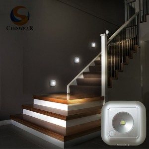 3 Way Control Mode le 360 ​​Degree Directional Adjustment Motion Sensor Light Led with Battery Powered lead.