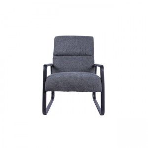 Nordic Leisure Single Office Sofa Chair with Black Sandy Powder
