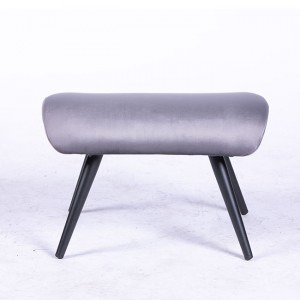 Nordic Style Design Comfortable and Stylish Leisure Single Sofa Chair and Sofa Seat FootStool Combo
