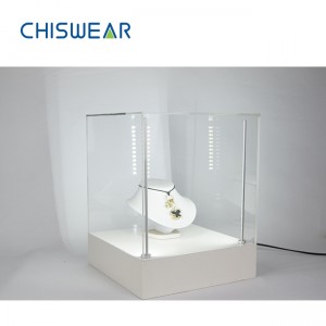Putar Lampu Tampilan LED Perhiasan 360 Derajat dengan Bebas di Pencahayaan Showcase