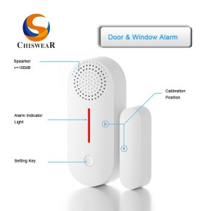 ຄວາມປອດໄພໃນບ້ານທີ່ດີທີ່ສຸດ Tuya Wireless Control Door and Window Alarms for Thief Sneaking into House