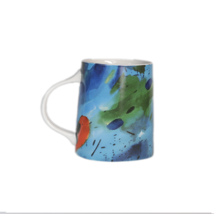Personalised Custom Cool Art Mixed Blue Ceramic Mug Response Series 5 by Nicola Fouche