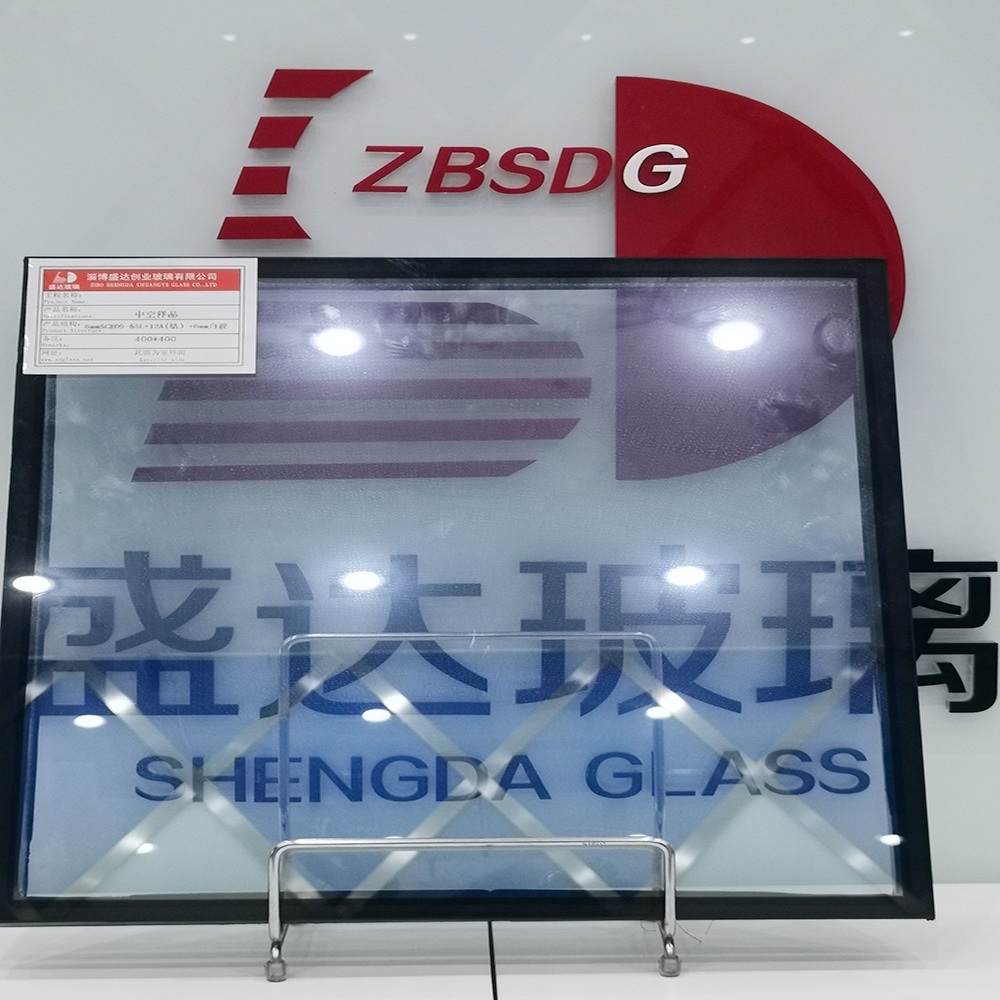 6mm 9 argon 6mm Double Silver Low-E Insulating Toughened Glass