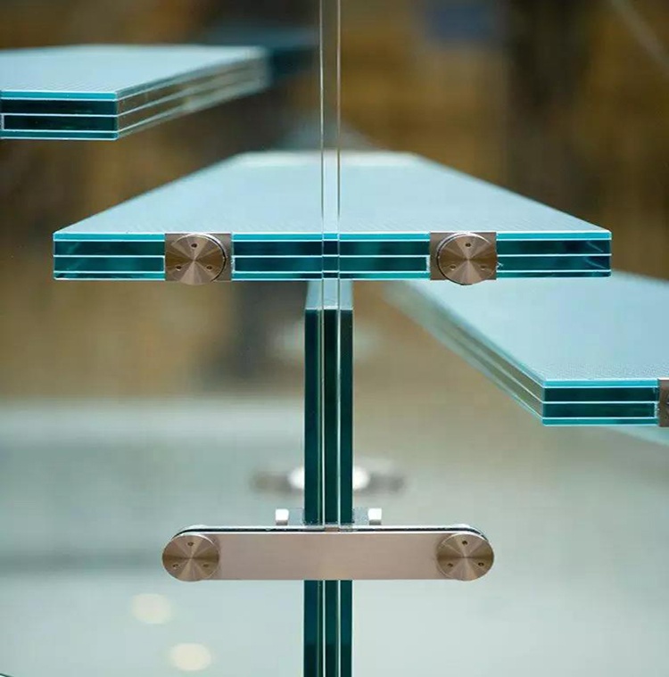 8mm+ 0.76mm+8mm tempered Low e Glass Laminated Glass ລະບຽງ railing railing