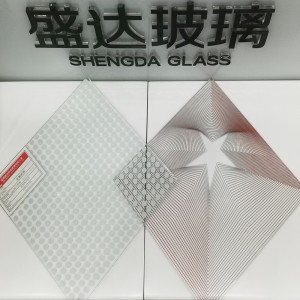 Sticlă de mătase imprimată temperată de 5 mm