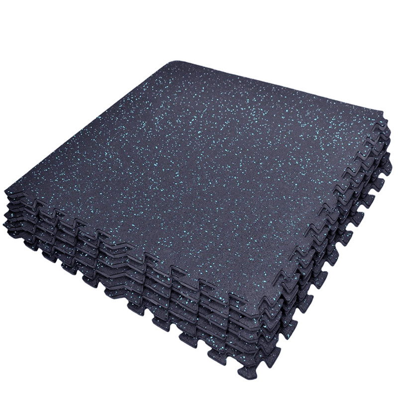 Factory Eco-friendly Anti-slip Durable EPDM Flecks Garage Gym Rubber Flooring Mat Roll for Fitness Garage Gym Flooring
