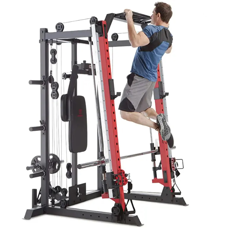 Rack multifuncional Smith Machine Cage System Home Gym, estação de treinamento personalizável