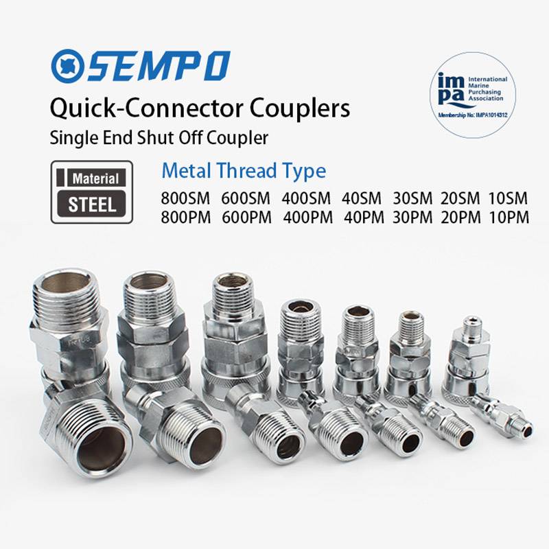 Chinese wholesale Stainless Steel Quick Coupler - Air Coupler Quick-Connect Steel – CHUTUO detail pictures