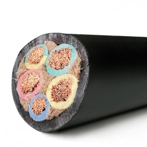 YQ/YQW/YZ/YZW/YC/YCW   450/750V  0.3-150mm²  2-5cores  Waterproof flame-retardant rubber sheathed power cable and wires