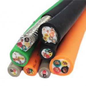 TRVV(P) 300/500V 0.05-50mm² 2-60 core High flexible drag chain shielded power cable