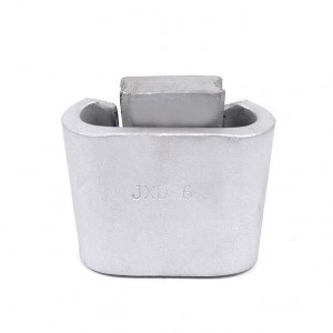 JXD 35-240mm² 28*50mm wedge-shaped aluminum alloy C-type wire clamp overhead cable clamp