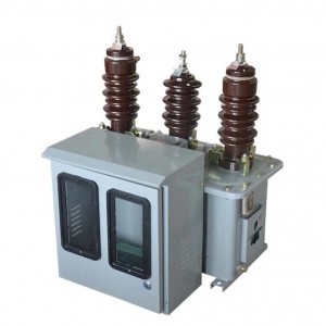 Caja de medición de potencia de alta tensión inmersa en aceite para exteriores JLS 3/6/10KV 5A Transformador combinado trifásico de tres cables