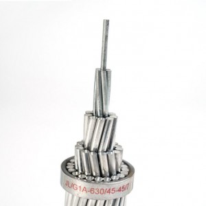کابل سربار سیم رشته ای آلومینیومی با هسته فولادی درجه یک LGJ 120-800mm