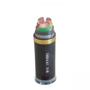 YJV22 8.7-35KV 25-400mm² 1-3 nüvəli Orta və yüksək gərginlikli zirehli polad lent çarpaz bağlı mis nüvəli elektrik kabeli