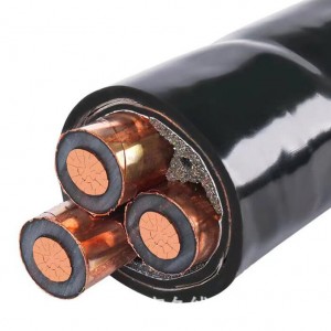 YJV22 8.7-35KV 25-400mm² 1-3 jezgre srednje i visokonaponske armirane čelične trake umrežene bakrene jezgre energetski kabel