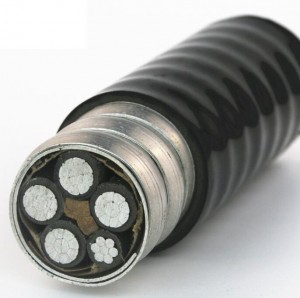 YJHLV(22/82) 0.6/1KV 10-400mm 1-5 nüvəli alüminium ərintisi lent zəncirli zirehli elektrik kabeli