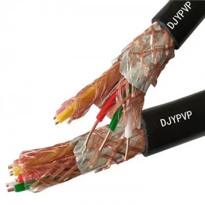 DJY(P)VP 300/500V 0,5-24mm² Měděné jádro XLPE izolovaný měděný drát opletený stínící počítačový kabel