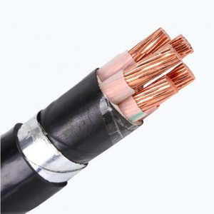 YJV22 0,6/1KV 10–400 mm² 2–5 gyslų žemos ir vidutinės įtampos šarvuotos gryno vario skersinio ryšio maitinimo kabelis