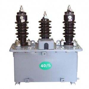 Kotak pemeteran kuasa voltan tinggi JLS 3/6/10KV 5A luar yang direndam minyak pengubah gabungan tiga fasa tiga wayar