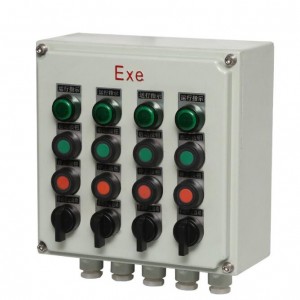 BXK 220 / 380V 10A صندوق تحكم مقاوم للانفجار ومضاد للتآكل جهاز توزيع طاقة مقاوم للانفجار
