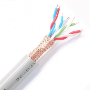 DJY(P)VP 300/500V 0.5-24mm² ແກນທອງແດງ XLPE insulated copper wire braided shielding computer cable