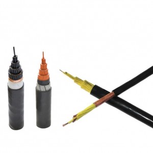 KVV/KVVP 450/750V 0,5-10 mm² 2-61 núcleos Condutor de cobre illado de PVC e cable de control revestido
