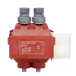 TTD serija 1KV 77-679A 1,5-400 mm² Speciali vandeniui atspari ir ugniai atspari izoliacijos pradurta jungtis, skirta gatvių lempų paskirstymo sistemai