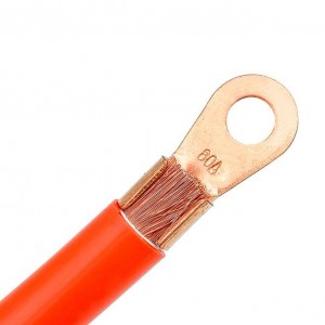OT 10-1000A 5.2-18.2mm ချိတ်ဆက်ထားသော terminal cable lugs များမှဖြတ်သန်းလာသော ကြေးနီ