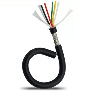 TRVV(P) 300/500V 0,05-50mm² 2-60 rdzeni Wysoce elastyczny ekranowany kabel zasilający z łańcuchem kablowym