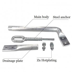 NY 185-800mm² Tension clamp yekupisa inodzivirira aluminium alloy stranded waya