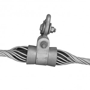 Abrazaderas de suspensión de cable de fibra óptica OXY 15-330KV 9-18,2mm pretrenzado simple y doble OPGW/ADSS accesorio de alimentación