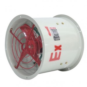 BT/CBF 220/380V 0,18-7,5 KW Ventilator me rrjedhje boshtore rezistente ndaj shperthimit per shkarkim te forte tymi dhe ventilim ne impiantet industriale