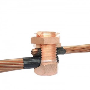 TJ 16-240mm² Copper Bolt Connection wire Clamp Split type Bolt Connector
