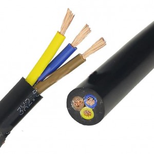 YQ/YQW/YZ/YZW/YC/YCW 450/750V 0.3-150mm² 2-5core Tahan air tahan api karet berselubung kabel listrik dan kabel