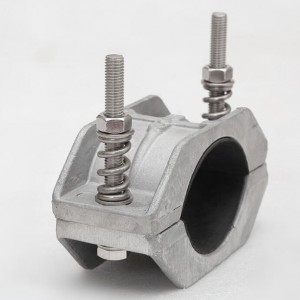 JGH 76-165mm 120*150*60mm  High voltage cable fixing wire clamp Single core aluminum alloy cable clamp