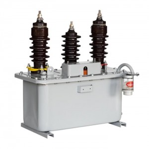 JLS 3/6/10KV 5A caja de medición de potencia de alto voltaje sumergida en aceite para exteriores transformador combinado trifásico de tres cables