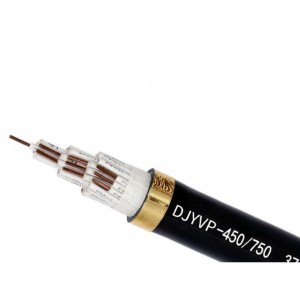 DJY(P)VP 300/500V 0,5-24mm² Měděné jádro XLPE izolovaný měděný drát opletený stínící počítačový kabel