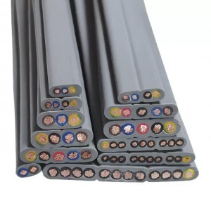 YFFB  300/500V  0.5-25mm²  2-60 cores   Elevator drag chain accompanying flexible cable