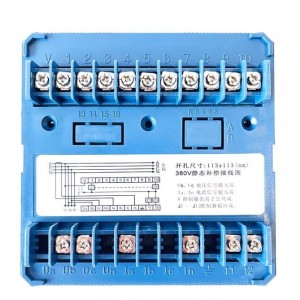 JKWF 220-380V 0,1-5,5A meddőteljesítmény automatikus kompenzációs vezérlő kondenzátor szekrény automatikus kompenzátor