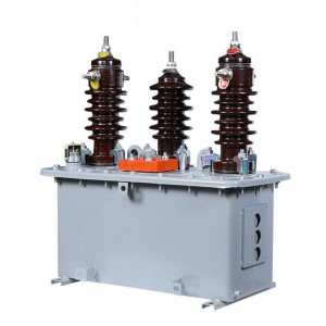 Caja de medición de potencia de alta tensión inmersa en aceite para exteriores JLS 3/6/10KV 5A Transformador combinado trifásico de tres cables