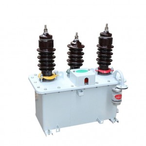 JLS 3/6/10KV 5A caja de medición de potencia de alto voltaje sumergida en aceite para exteriores transformador combinado trifásico de tres cables